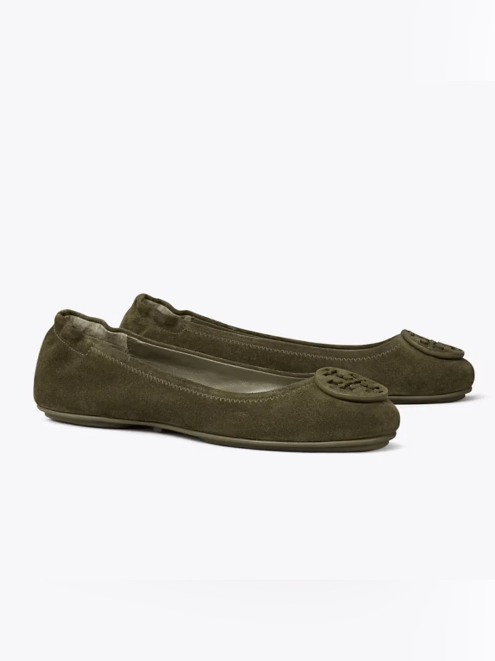 Tory Burch Minnie Travel Ballet Flat, Aneto, Size 9